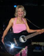 Tami with Johnny Cash Guitar